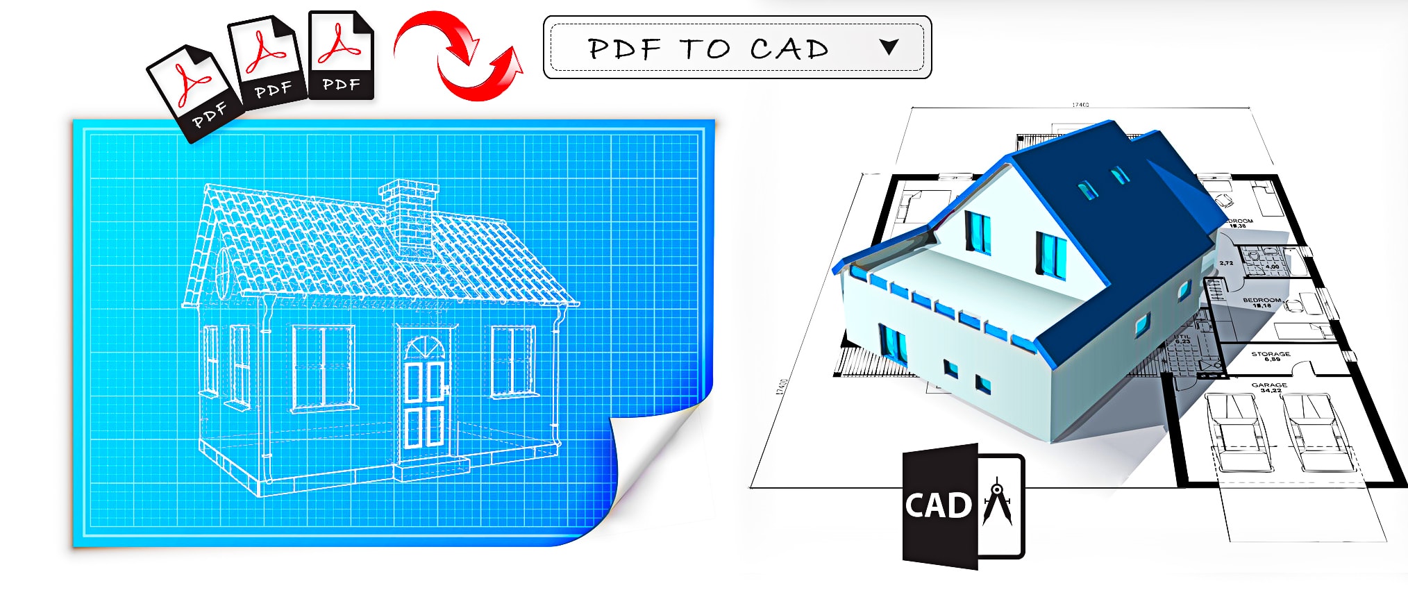outsource PDF to CAD conversion engineering works